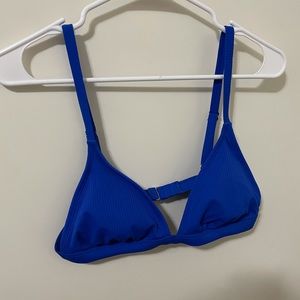 Size Large Xhilaration blue triangle swim bikini top
